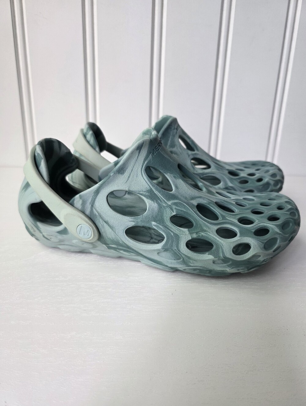 Merrell Hydro Moc Water Clog Outdoor Sandals Unisex Green Womens 8 Mens 6.5